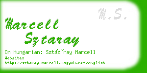 marcell sztaray business card